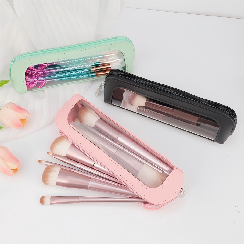 Travel Z - Small Clear PU Leather Travel Makeup