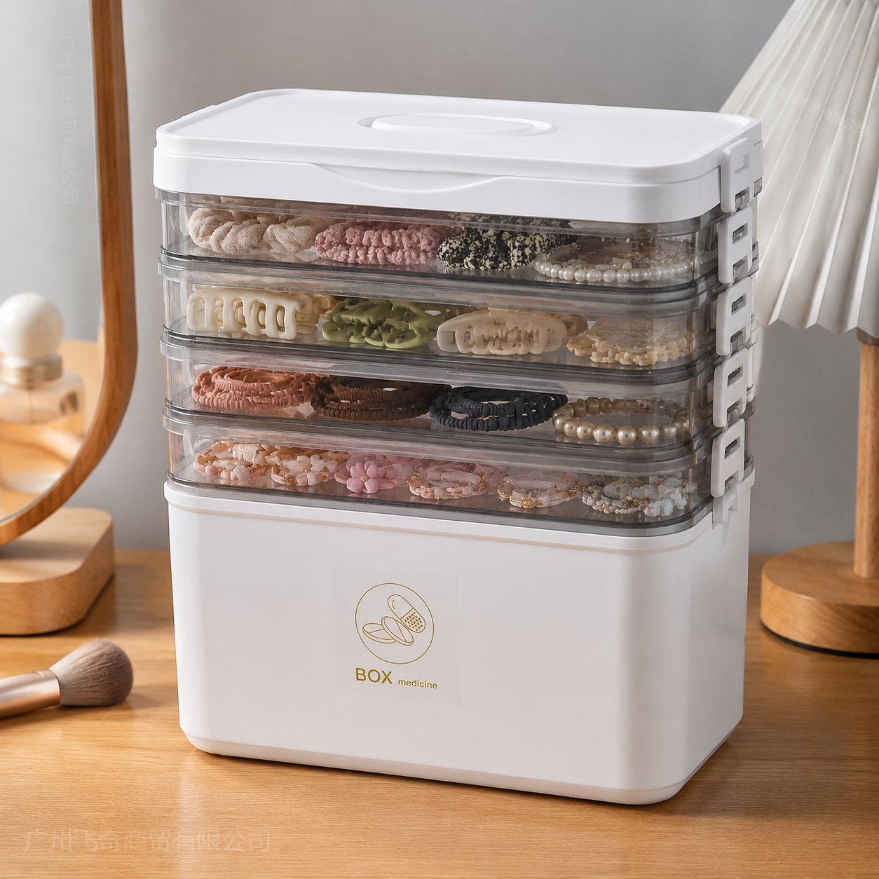 Travel Kitchen Accessories - YX Large-Capacity Multi-Tier Stackable Storage Box