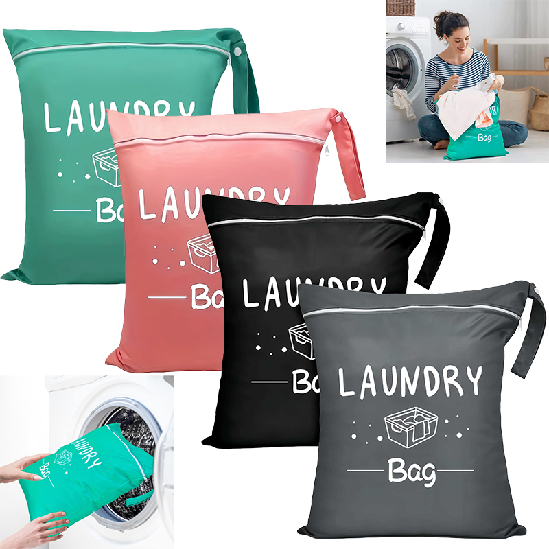 Reusable Zip Bag - Travel Laundry Bags with Zip, Waterproof