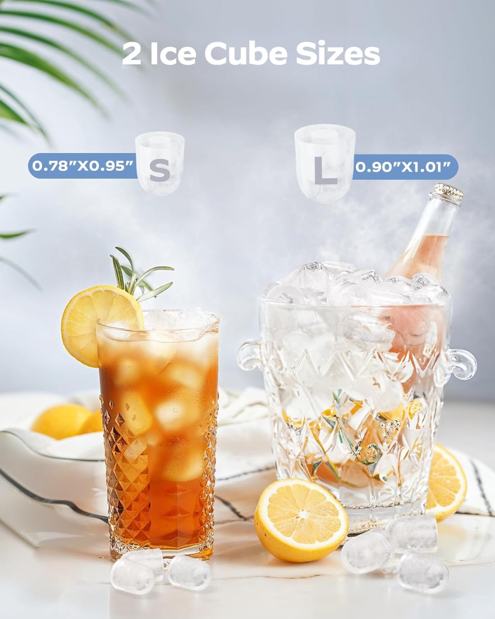 Ice Maker Countertop: 9 Cubes  - Travel Kitchen Accessories ulasan dan harga