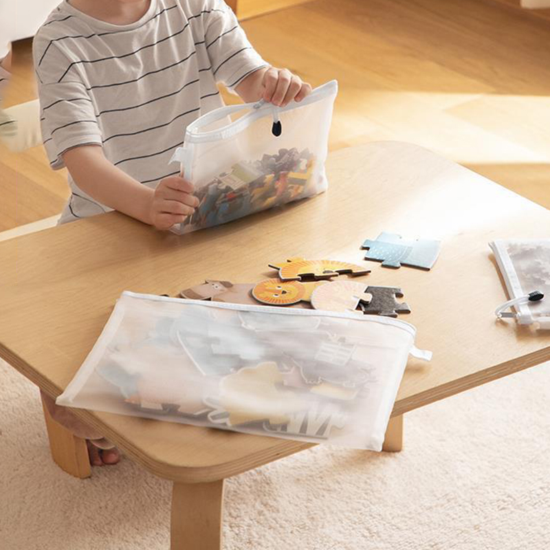 3pcs A4A5A6 Mesh Zipper Pouch  - Reusable Zip Bag ulasan dan harga
