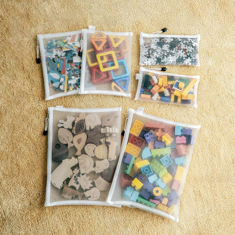 3pcs A4A5A6 Mesh Zipper Pouch  - Reusable Zip Bag ulasan dan harga