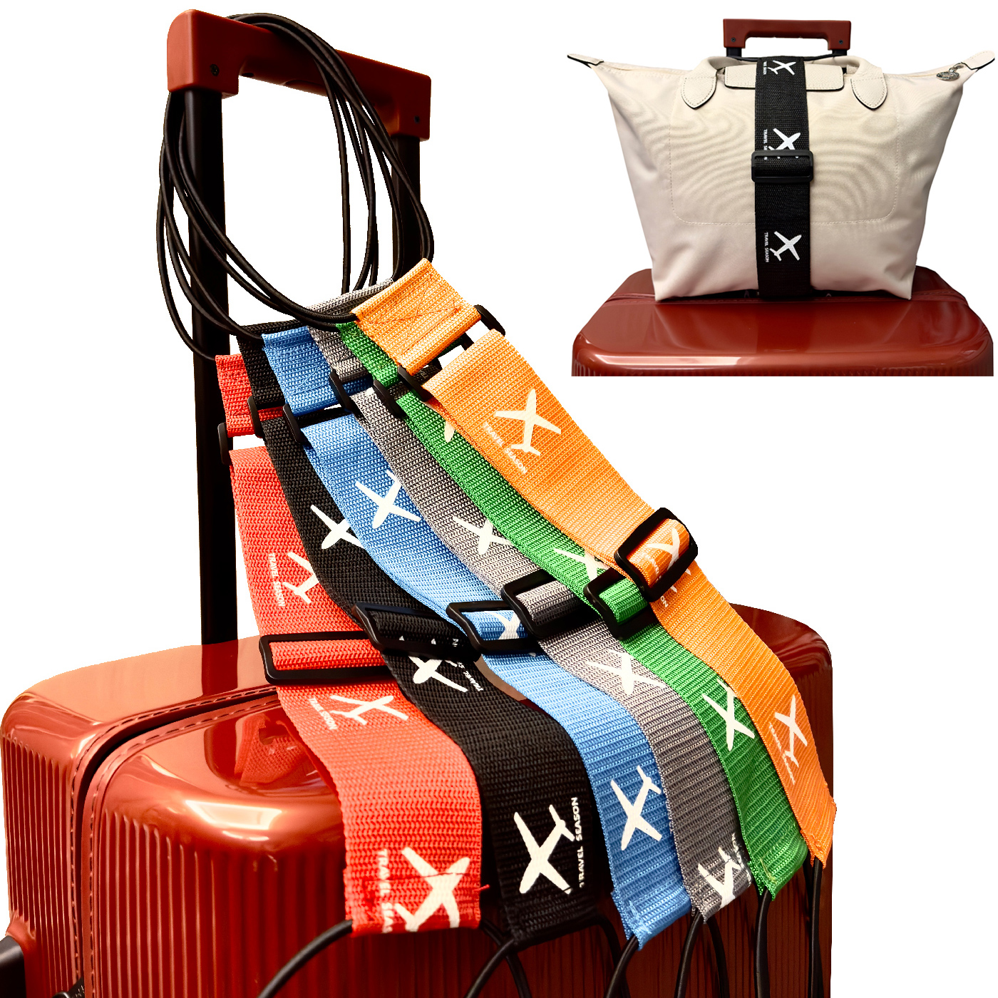 Aircraft printed nylon luggage - Travel Accessories Gear ulasan dan harga