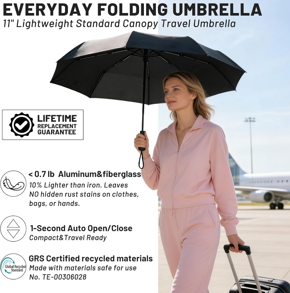 Compact Travel Umbrella - Wind - Travel Umbrella Compact ulasan dan harga