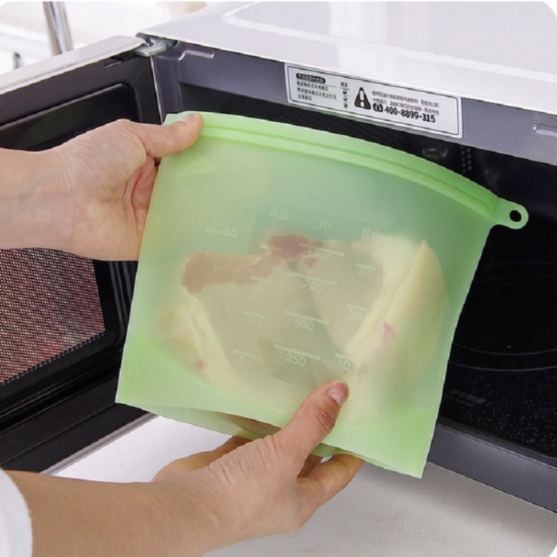 5pcs Silicone Food Storage Con - Reusable Zip Bag ulasan dan harga