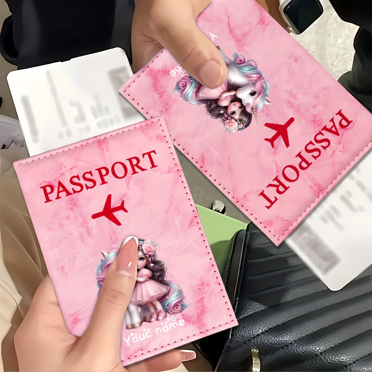 Unicorn Girl Pattern PU Passpo - Travel Accessories Gear ulasan dan harga