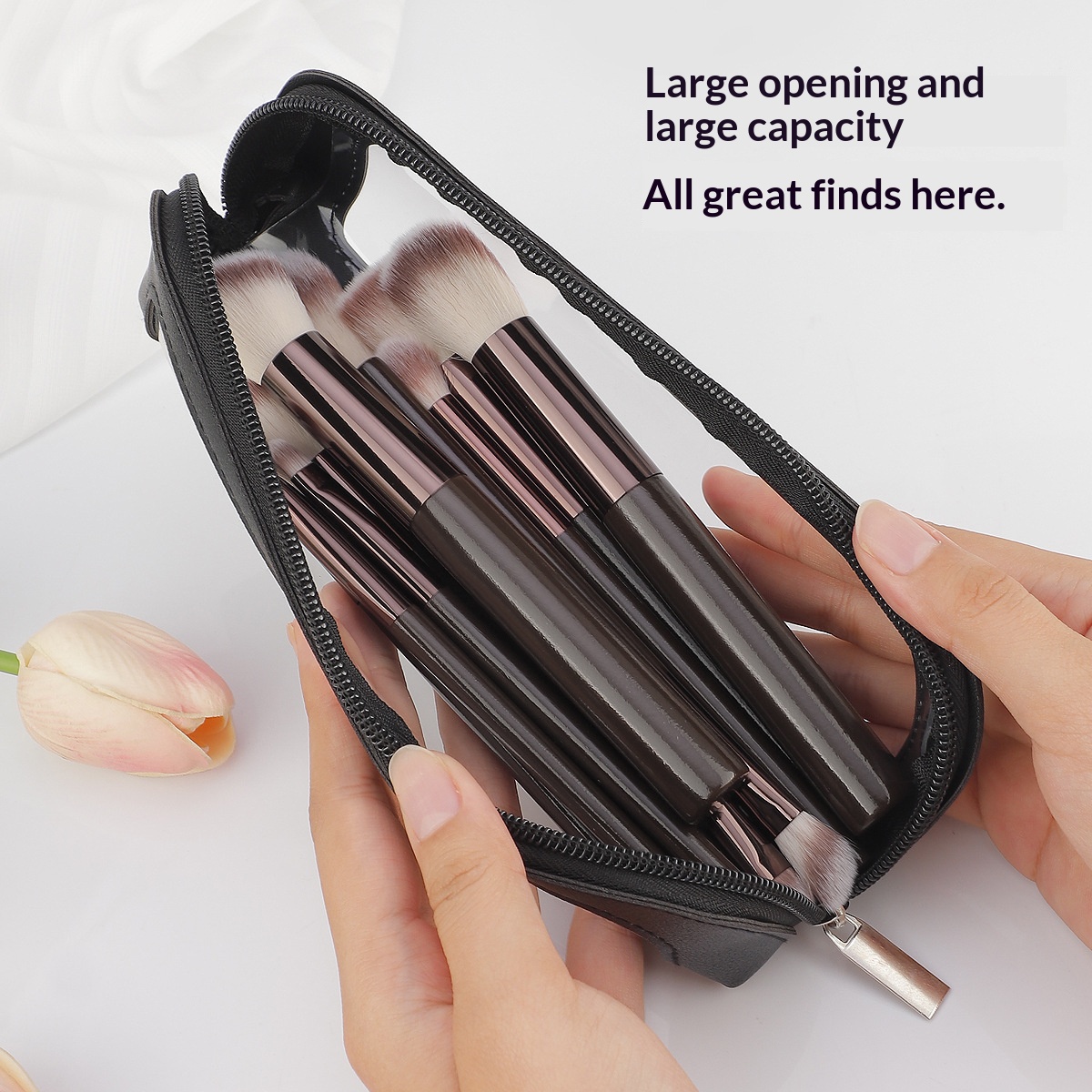 Small Clear PU Leather Travel  - Travel Z ulasan dan harga