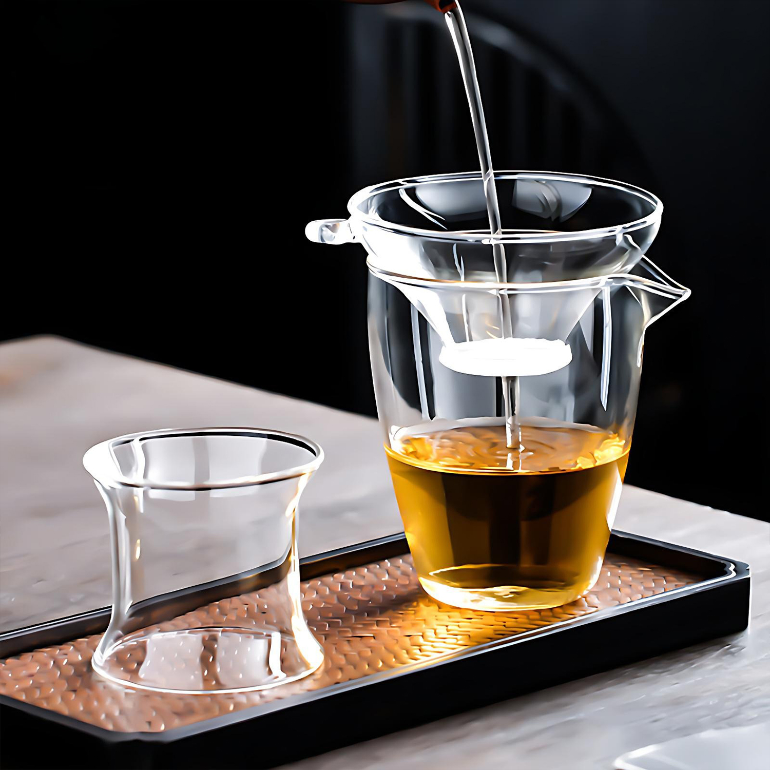 OANKR Glass Tea Strainer for L - Travel Kitchen Accessories ulasan dan harga