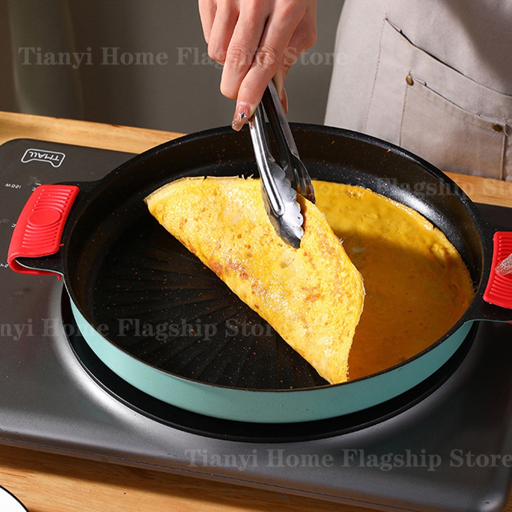 Grill Pan Round Non-Stick Barb - Travel Kitchen Accessories ulasan dan harga