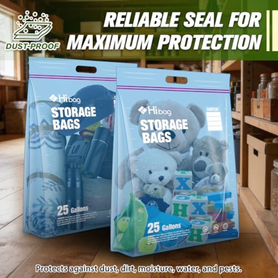 15 Gallon Large Storage Bags,  - Reusable Zip Bag ulasan dan harga