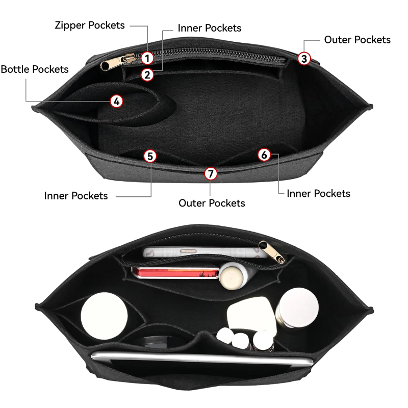 Bag Organizer Handbag Liner Ba - Travel Accessories Wallet ulasan dan harga