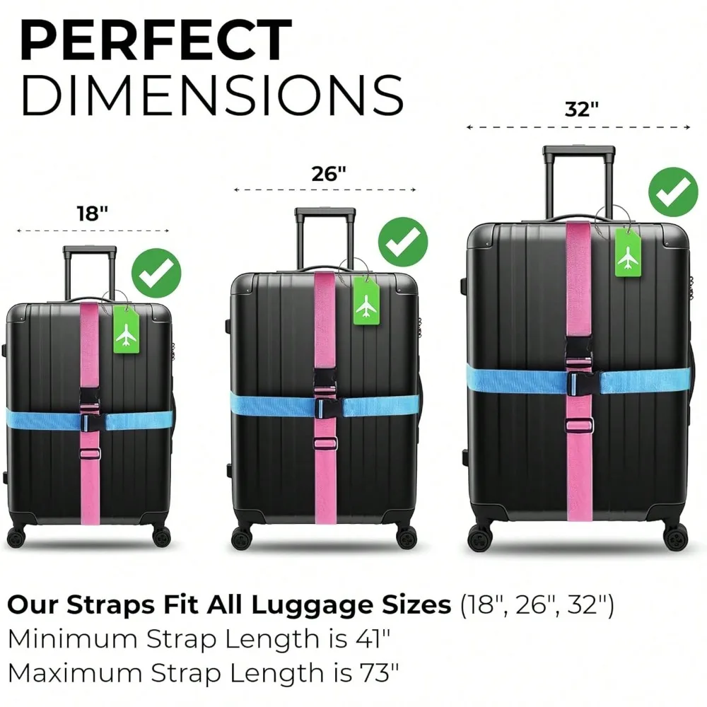 Luggage Strap Set with Luggage - Travel Accessories Gear ulasan dan harga
