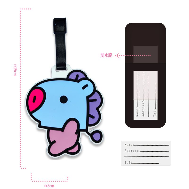 BT21 cartoon cute keychain Kaw - Travel Accessories Gear ulasan dan harga