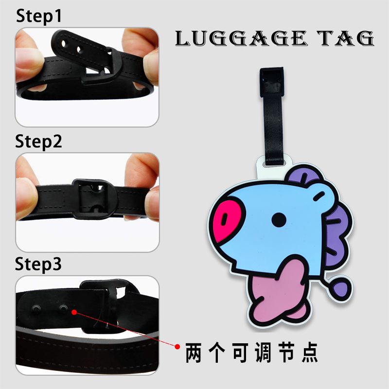 BT21 cartoon cute keychain Kaw - Travel Accessories Gear ulasan dan harga
