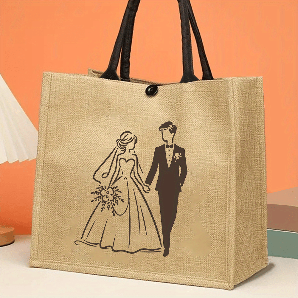 Retro Wedding Tote Bag Ideal f - Travel Accessories Shops ulasan dan harga