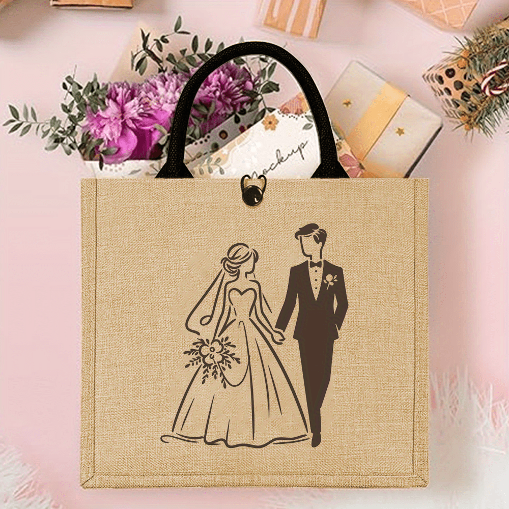 Retro Wedding Tote Bag Ideal f - Travel Accessories Shops ulasan dan harga