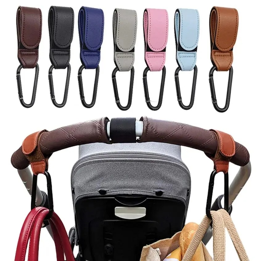 2Pcs Leather Cart Hooks Baby S - Travel Accessories For 6 Year Old ulasan dan harga