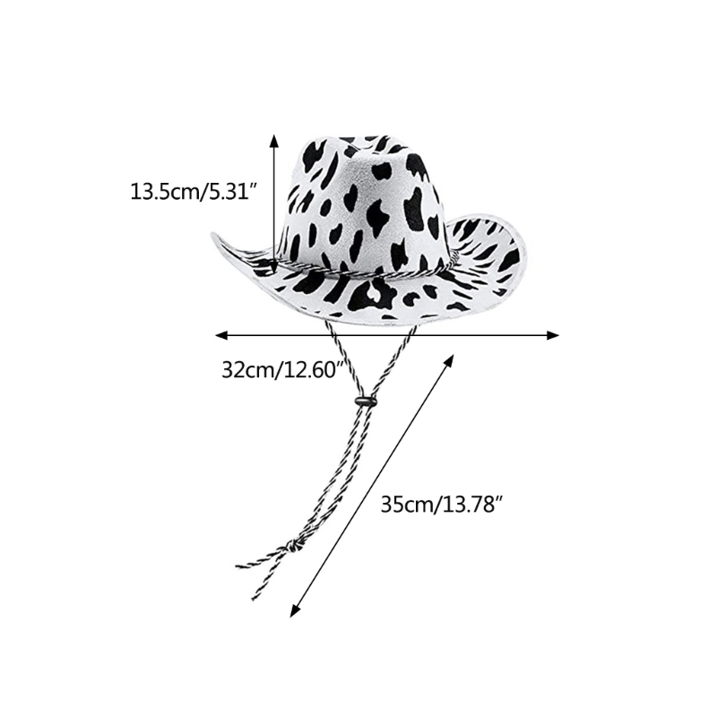 Cow Pattern Cowboy Hats Men an - Travel Accessories Drawing ulasan dan harga