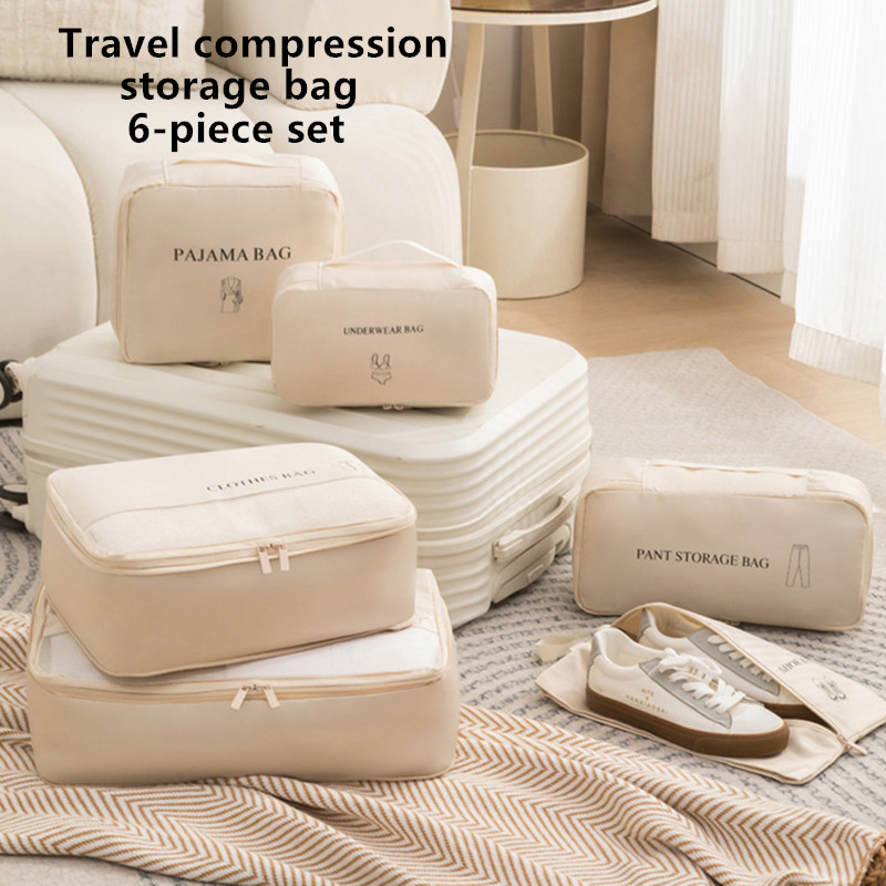 6Pcs/Set Travel Compression Pa - Travel Accessories Kit Bag ulasan dan harga
