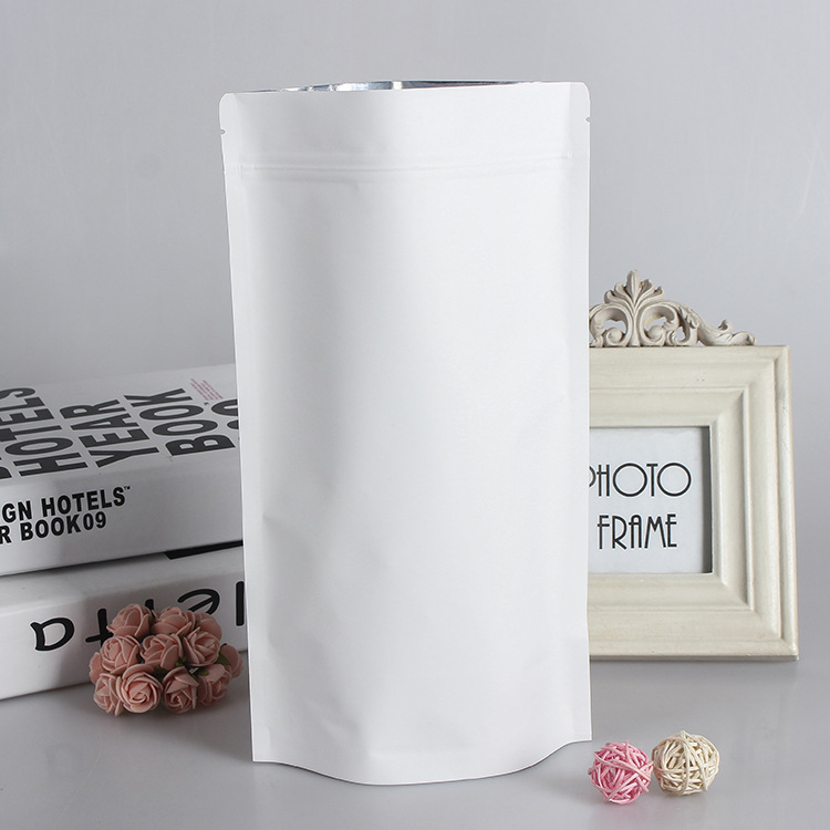 100pcs Wholesale Stand up Whit - Reusable Zip Bag ulasan dan harga