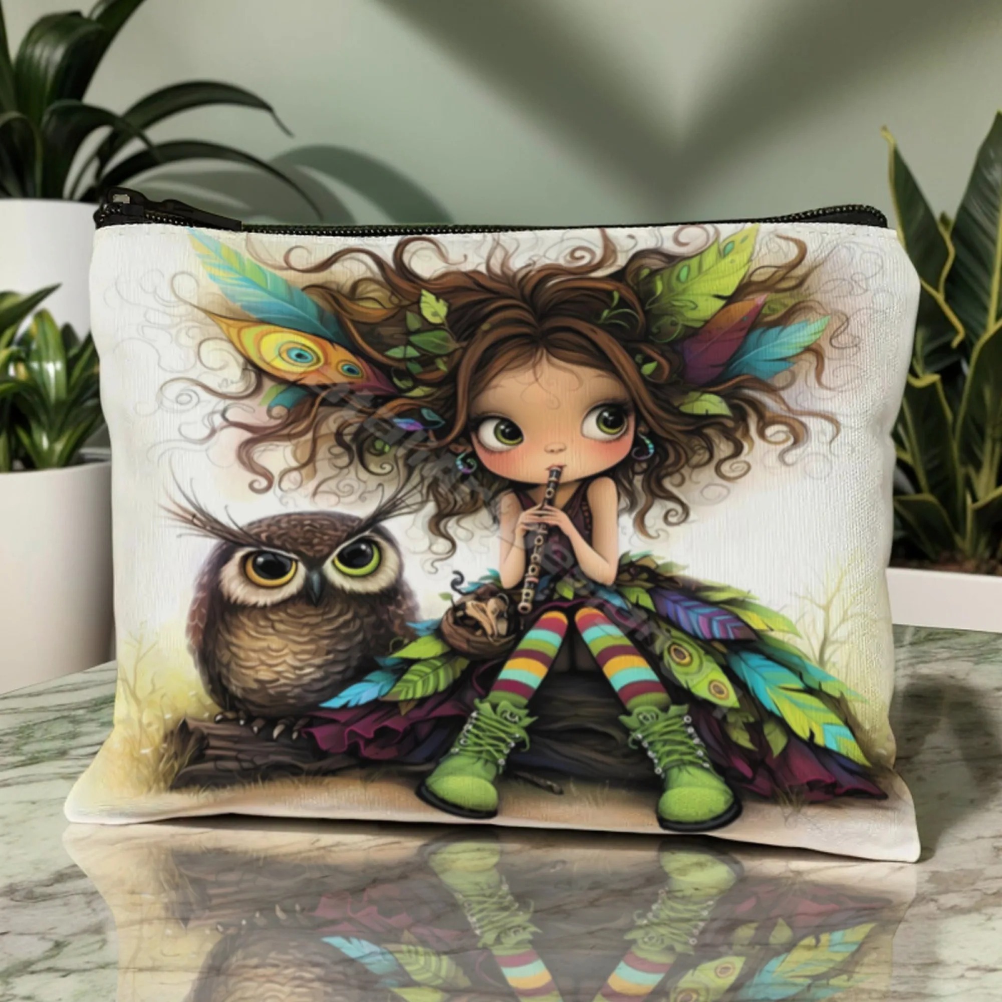 Cartoon Girl Makeup Bag Zipper - Travel Z ulasan dan harga