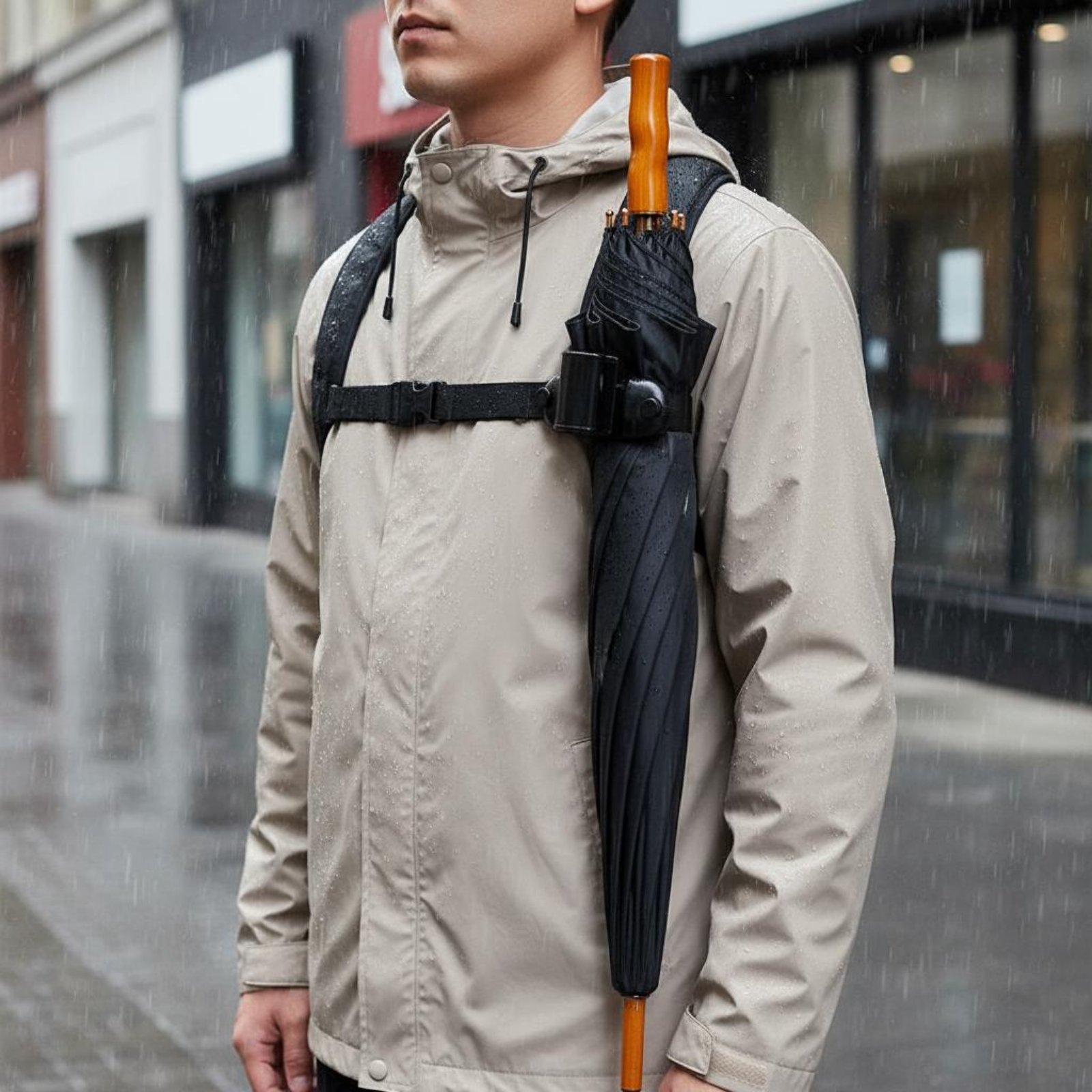 Backpack Umbrella Clip Portabl - Travel Accessories Gear ulasan dan harga