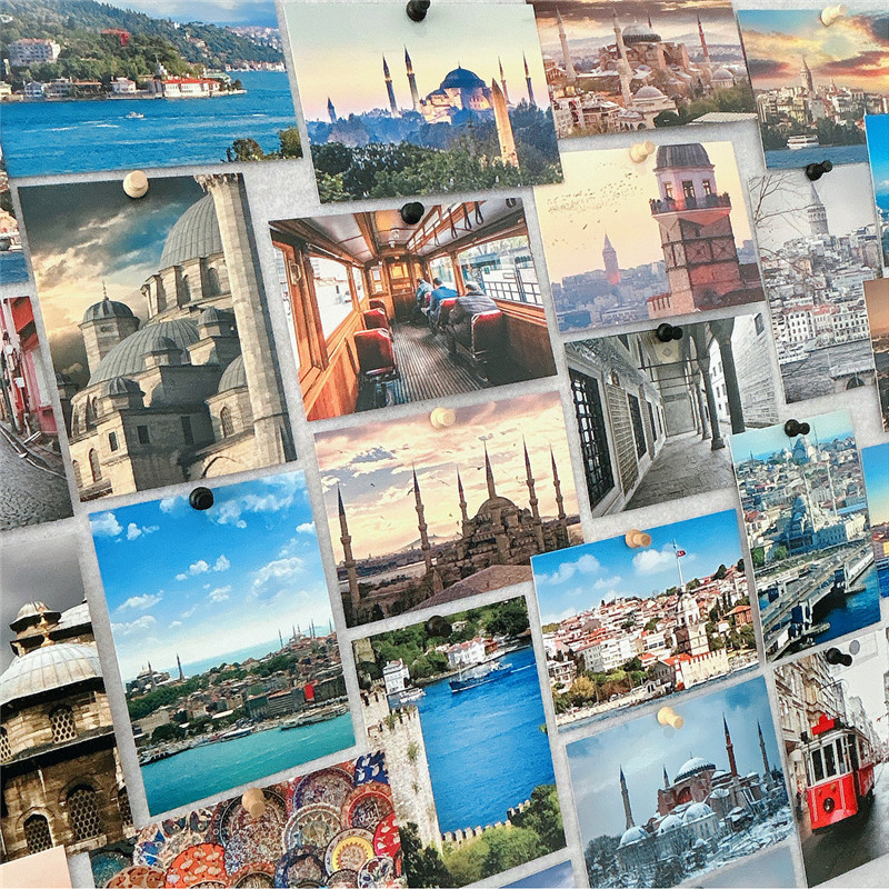 30Pcs 10x14cm Travel Landscape - Travel Z ulasan dan harga