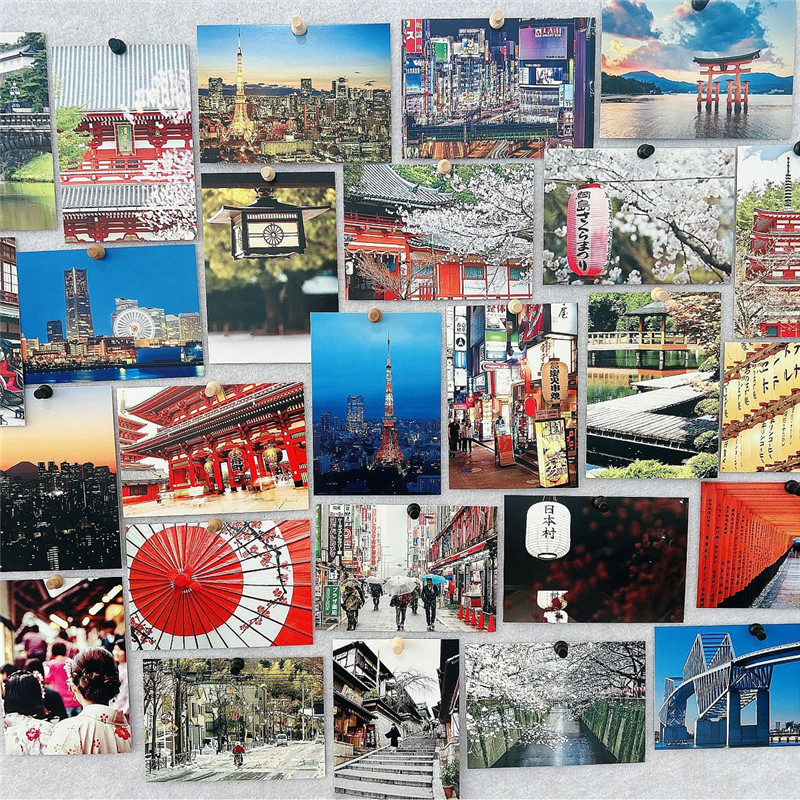 30Pcs 10x14cm Travel Landscape - Travel Z ulasan dan harga