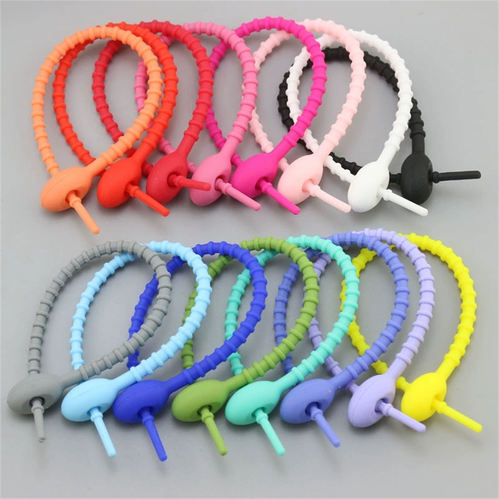 10Pcs/Lot Multi Color Silicone - Reusable Zip Bag ulasan dan harga