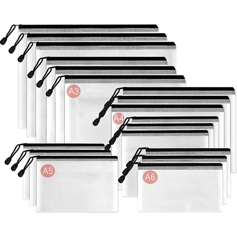 Mesh Zipper Storage Bags Docum - Reusable Zip Bag ulasan dan harga