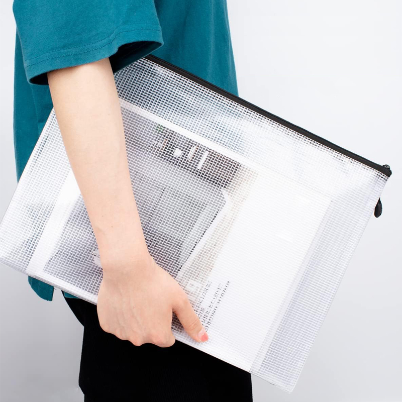 Mesh Zipper Storage Bags Docum - Reusable Zip Bag ulasan dan harga