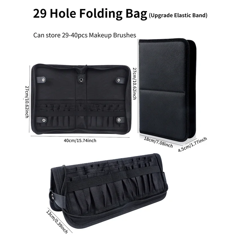 29/23 Holes Foldable Makeup Br - Travel Z ulasan dan harga