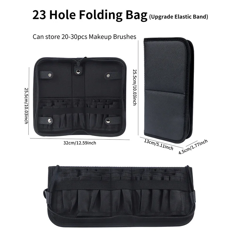 29/23 Holes Foldable Makeup Br - Travel Z ulasan dan harga