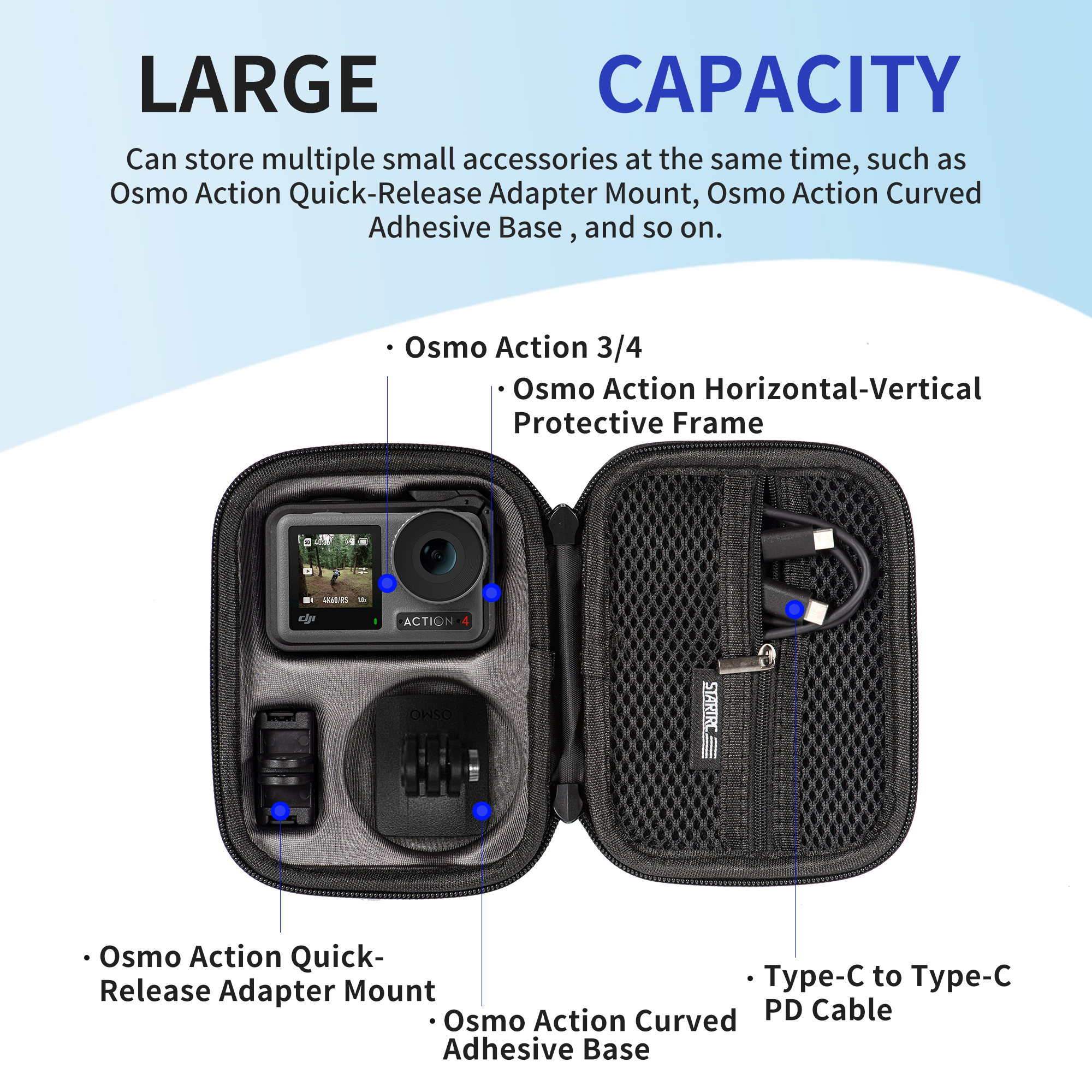 For DJI Osmo Action 5 Pro Acti - Travel Accessories Kit Bag ulasan dan harga