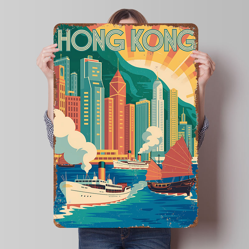 Hong Kong Travel Art Deco Meta - Travel Accessories Hong Kong ulasan dan harga