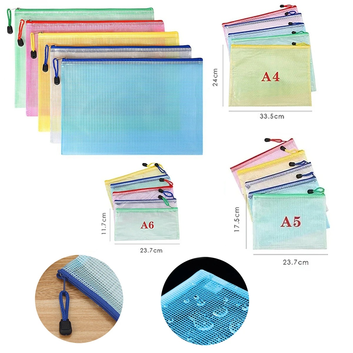 5/20/50/100PC Stationery Stora - Reusable Zip Bag ulasan dan harga