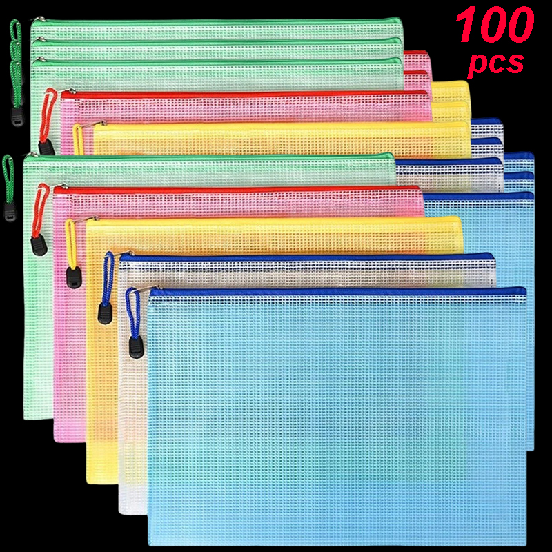 5/20/50/100PC Stationery Stora - Reusable Zip Bag ulasan dan harga