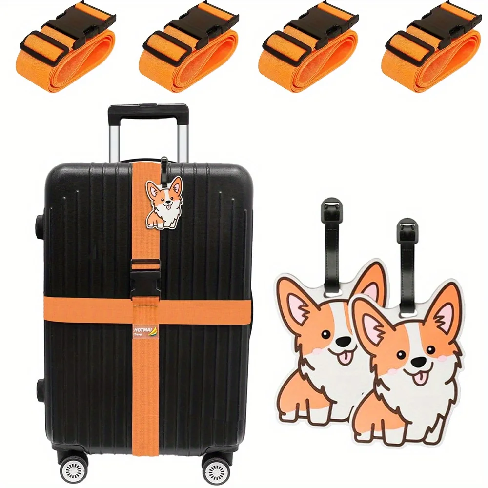 6 Pack Luggage Straps Luggage  - Travel Accessories Gear ulasan dan harga