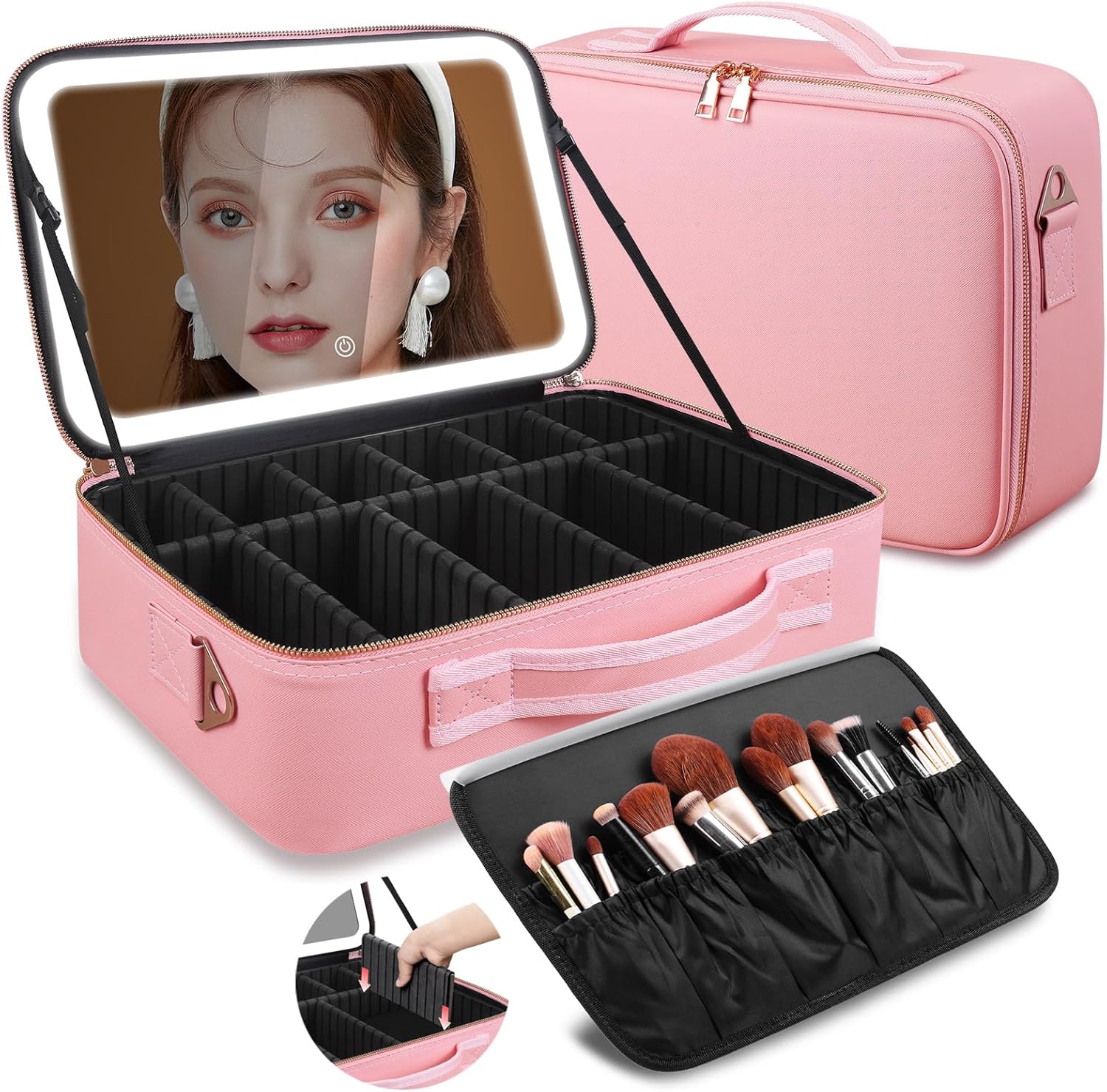Large Capacity Makeup Bag 15'' - Travel Z ulasan dan harga
