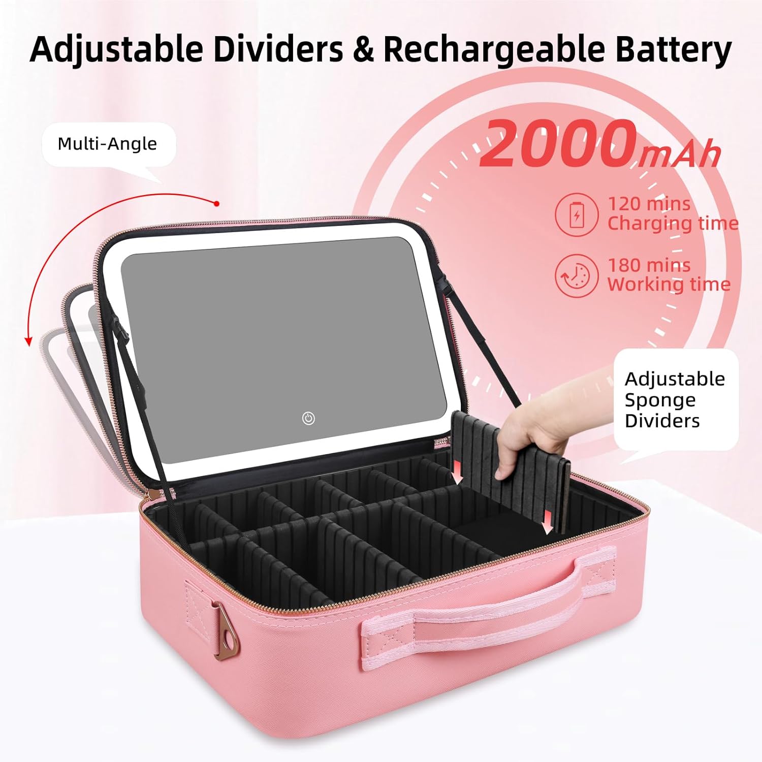 Large Capacity Makeup Bag 15'' - Travel Z ulasan dan harga