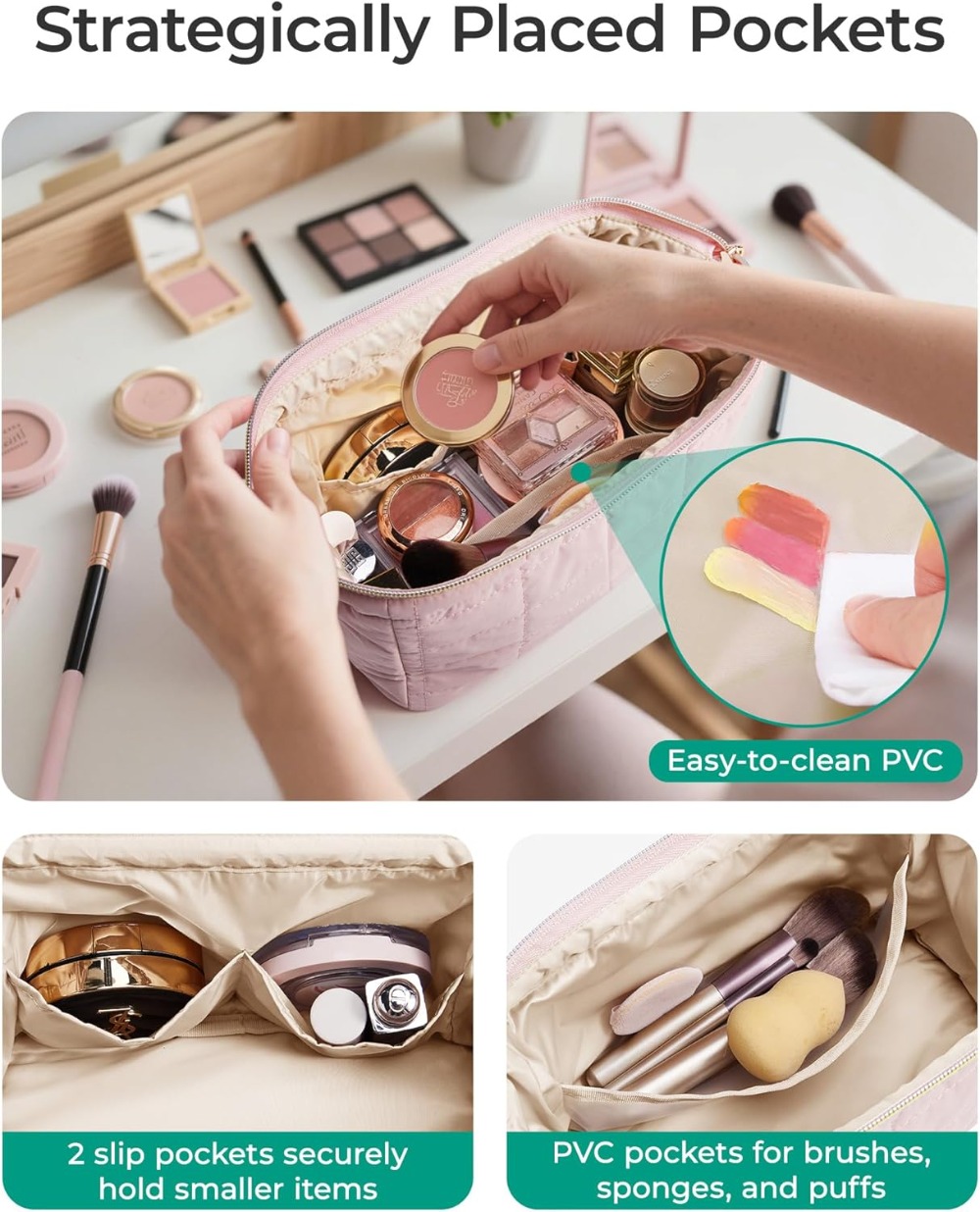 Puffy Makeup Bag Travel Toilet - Travel Z ulasan dan harga